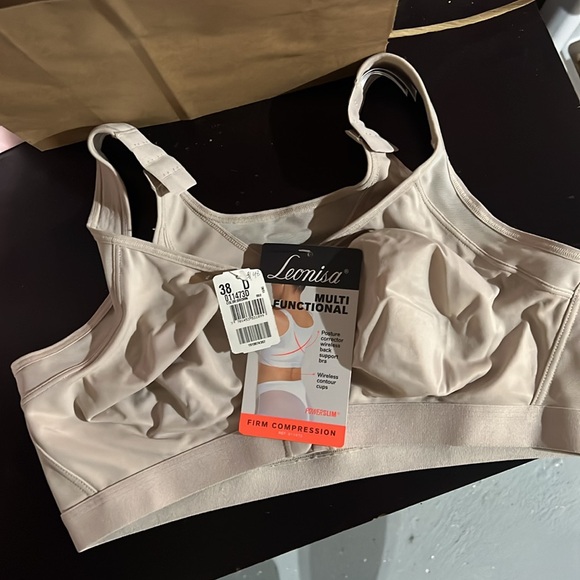 NWT Front Hook Sports Bra & Back Support Posture Corrector Wireless Bra 38D - Picture 16 of 16